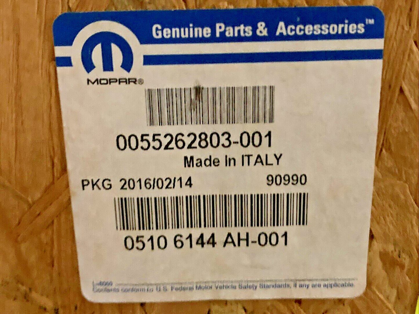 NEW GENUINE MOPAR 05106144AH TRANSMISSION -6 Speed 2016 Dodge Dart 4 Cyl 1.4L