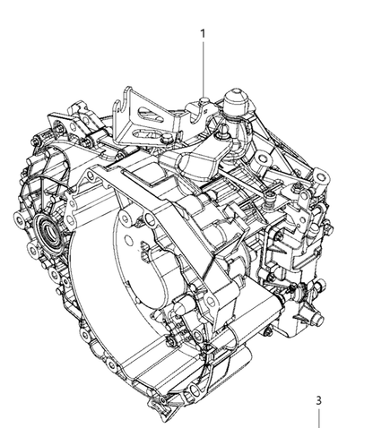 NEW GENUINE MOPAR 05106144AH TRANSMISSION -6 Speed 2016 Dodge Dart 4 Cyl 1.4L