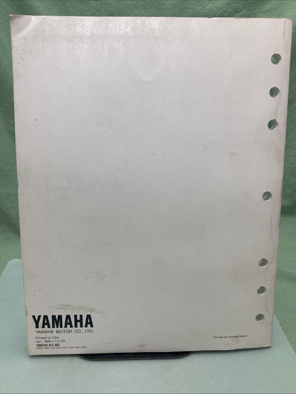 GENUINE YAMAHA LIT-18610-01-82 P60W, C60W, 70W, 75W, P75W SERVICE MANUAL 1998