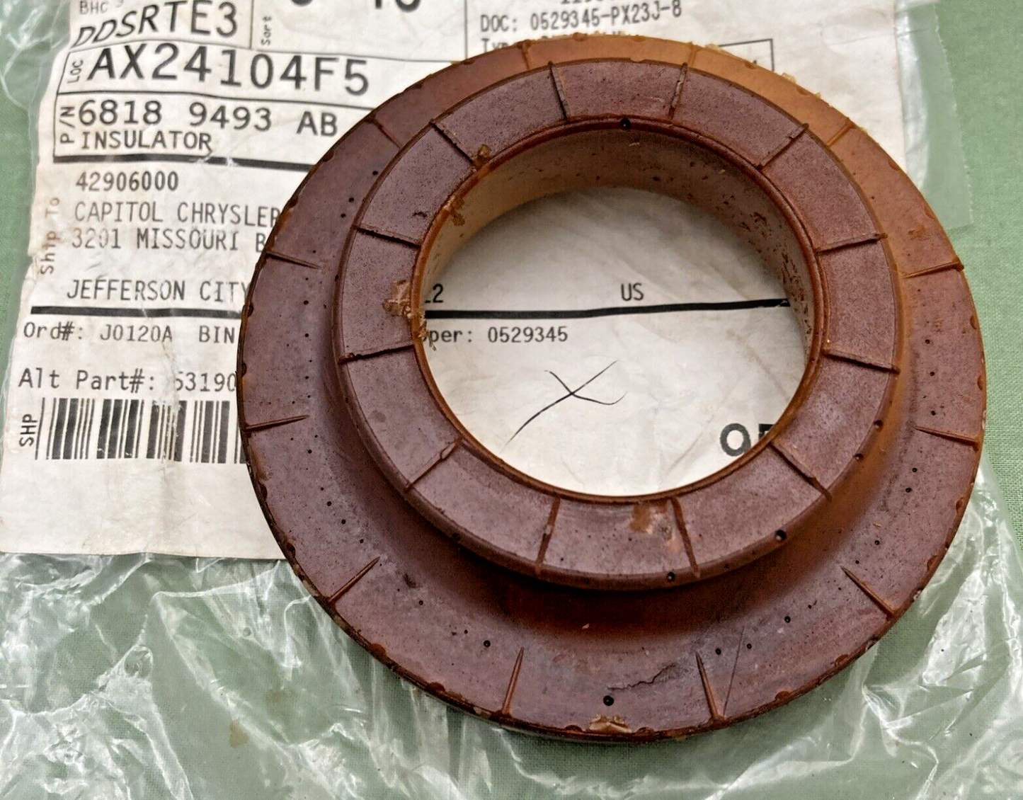 NEW REPLACES MOPAR 68189493AB Spring Isolator 2014-2023