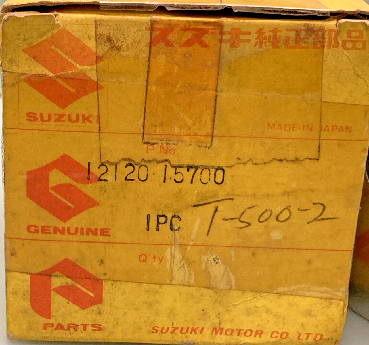 NEW GENUINE SUZUKI 12120-15700 PISTON, OS:0.5