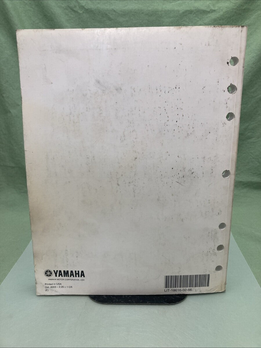GENUINE YAMAHA LIT-18616-02-66  60C, 70C, 90C SERVICE MANUAL 2003
