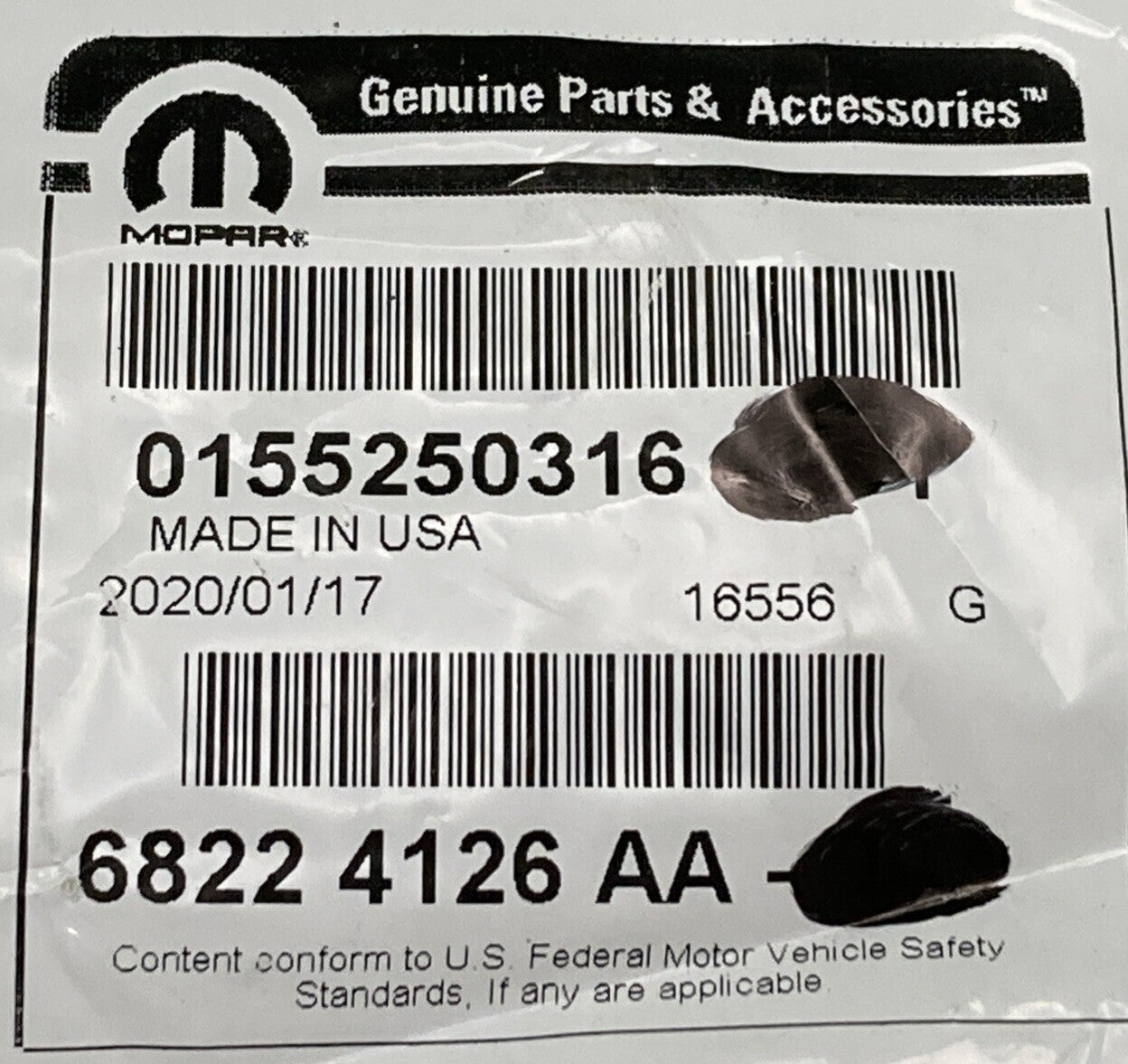 NEW GENUINE MOPAR 68224126AA Snap Ring 2014-2025