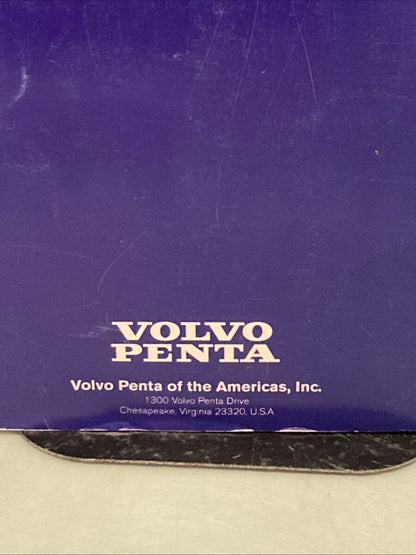 GENUINE VOLVO PENTA VPA 7742705 OPERATOR'S MANUAL 3.0GLM-C, 3.0GLP-C, 4.3GL-D