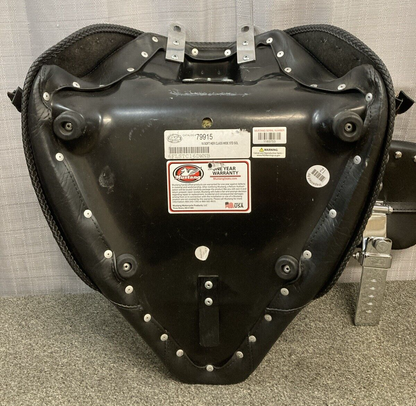 GENUINE MUSTANG 79915 Wide Studded Solo Seat With Driver Backrest Heritage 16-17