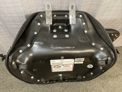 GENUINE MUSTANG 79915 Wide Studded Solo Seat With Driver Backrest Heritage 16-17