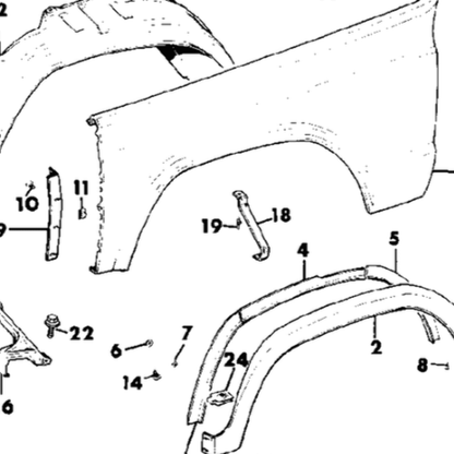 NEW REPLACES MOPAR 55003652 BRACE FENDER WHEELHOUSE TO SUPPORT SPRING FITS JEEP