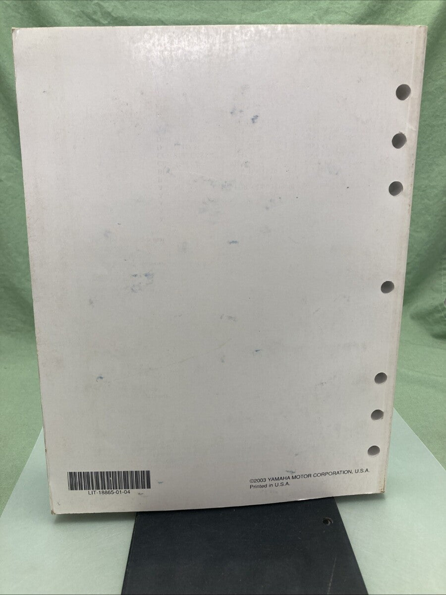 GENUINE YAMAHA LIT-18865-01-04 MARINE TECHNICAL GUIDE 2004