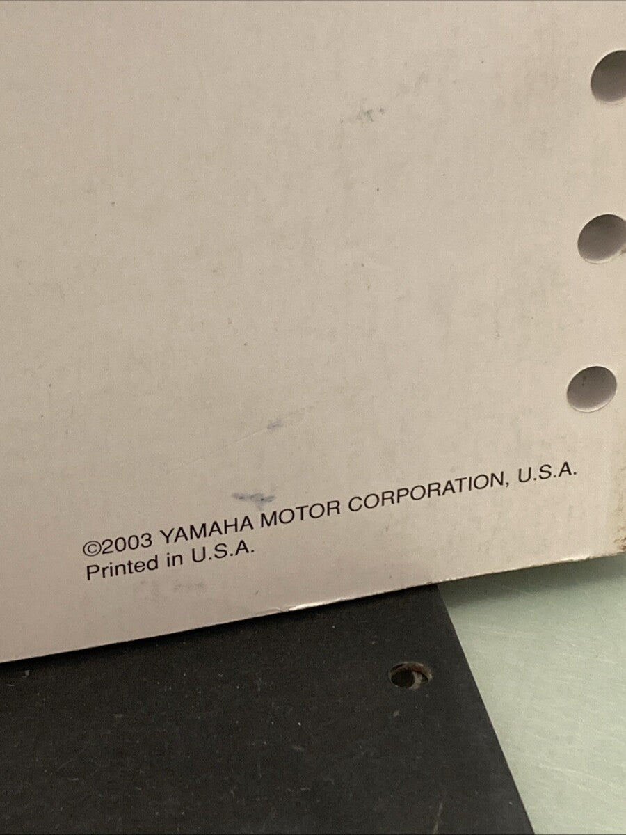 GENUINE YAMAHA LIT-18865-01-04 MARINE TECHNICAL GUIDE 2004
