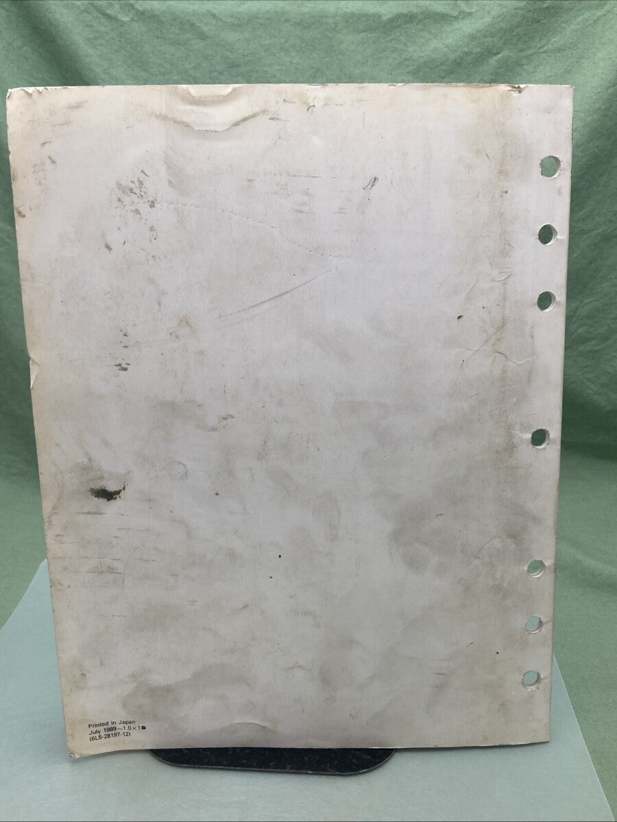 GENUINE YAMAHA LIT-18616-00-46 3D SERVICE MANUAL 1989