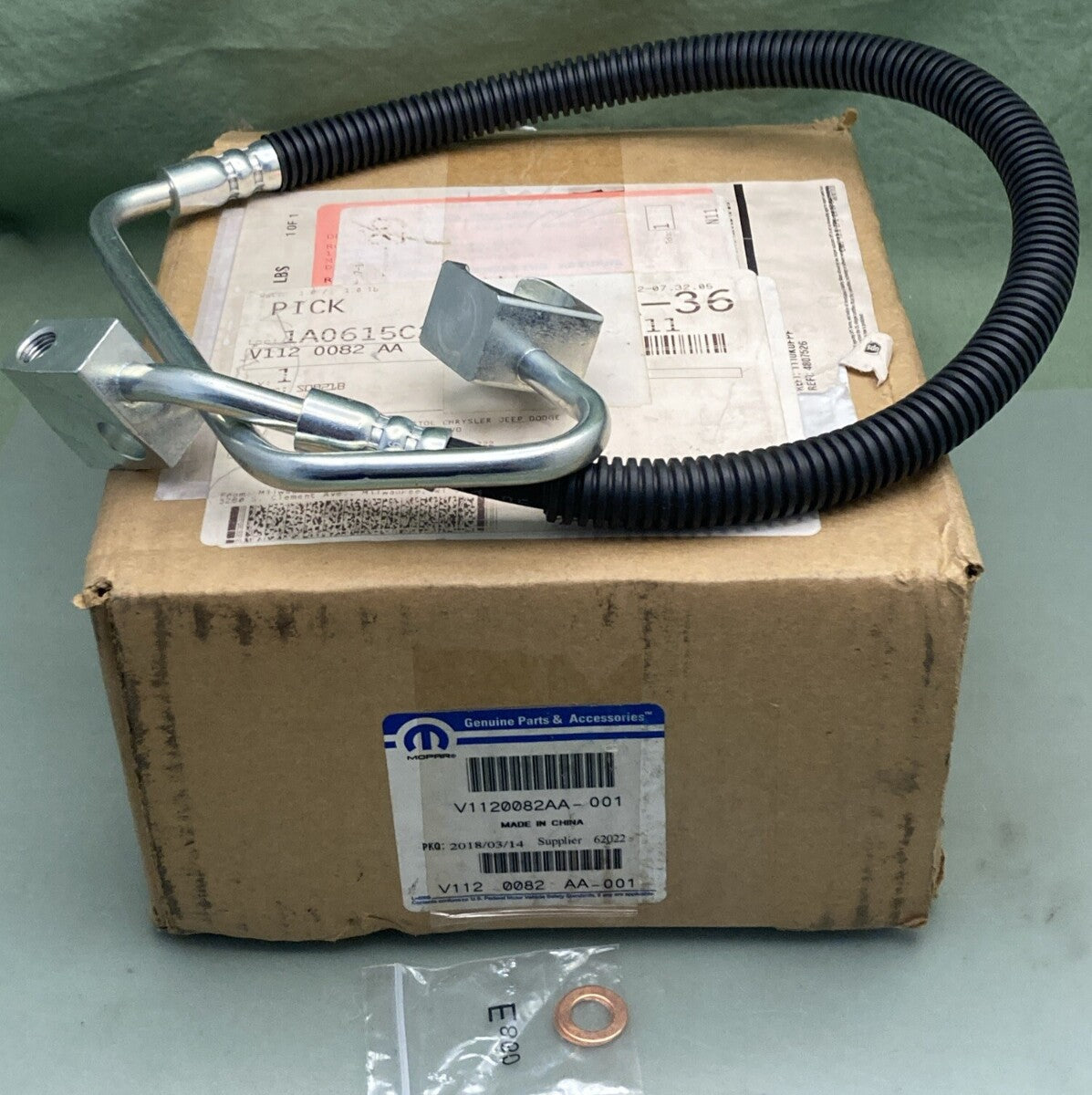 NEW GENUINE MOPAR V1120082AA BRAKE LINE FOR 00-01 DODGE RAM 2500