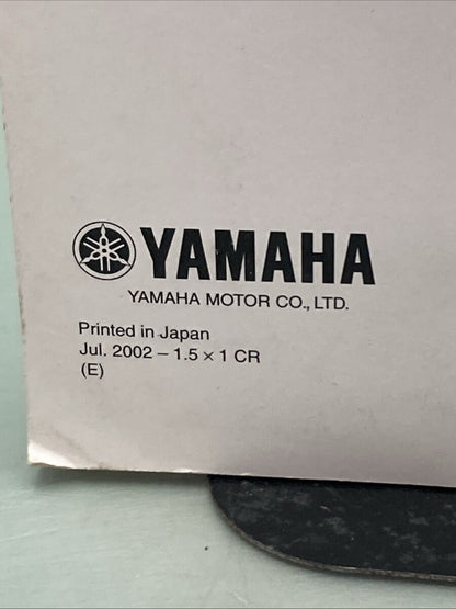 GENUINE YAMAHA 60V-2819U-10 DIAGNOSTIC SYSTEM INSTRUCTION MANUAL 2002