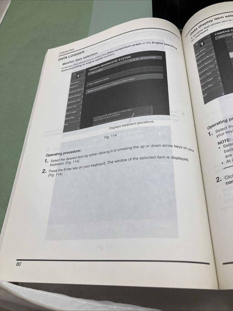 GENUINE YAMAHA 60V-2819U-10 DIAGNOSTIC SYSTEM INSTRUCTION MANUAL 2002