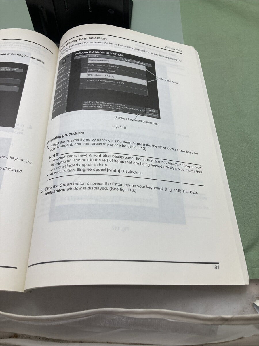GENUINE YAMAHA 60V-2819U-10 DIAGNOSTIC SYSTEM INSTRUCTION MANUAL 2002