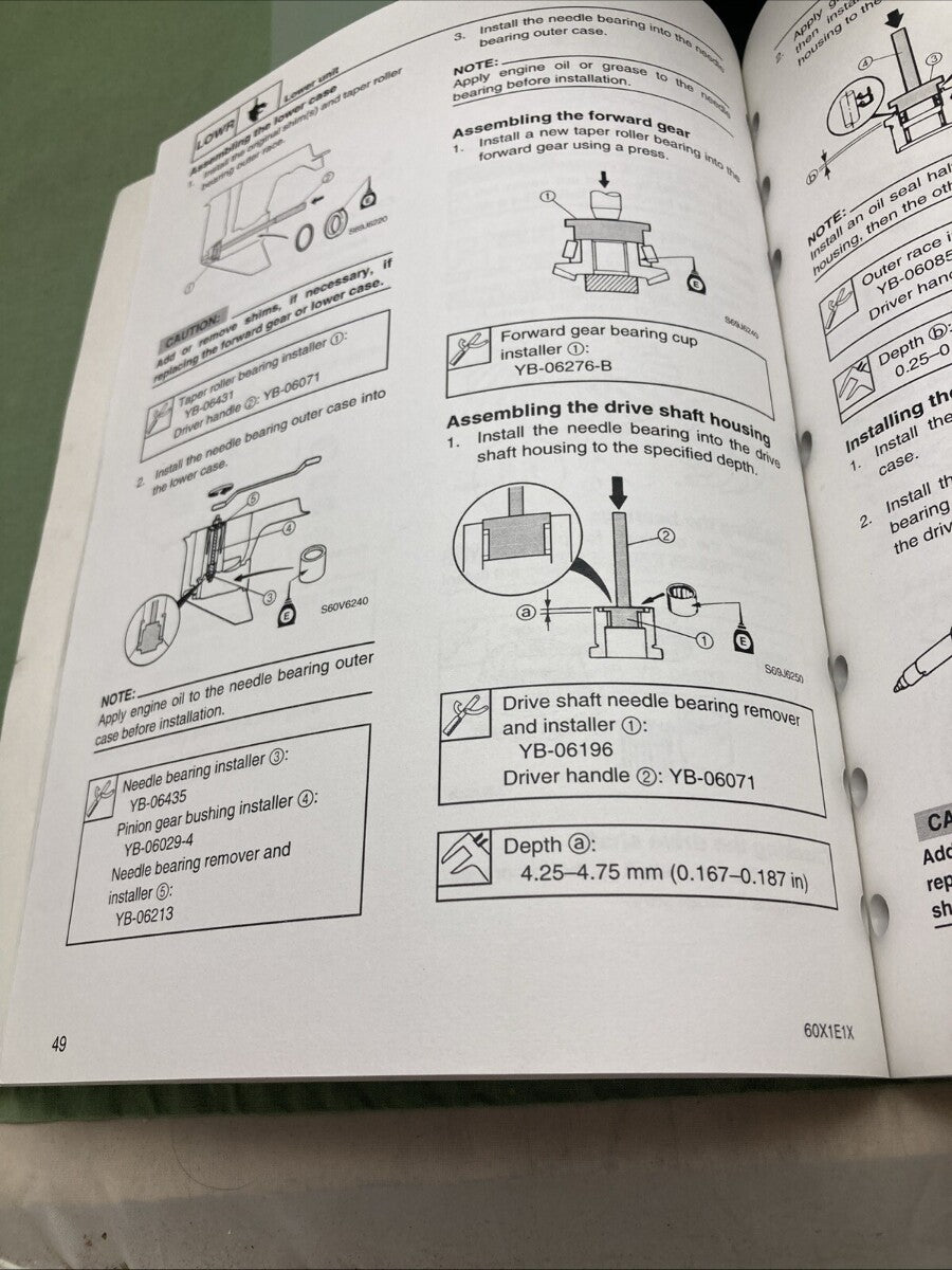 GENUINE YAMAHA LIT-18616-02-79 VZ225C, VZ250C SUPPLEMENTARY SERVICE MANUAL 2003