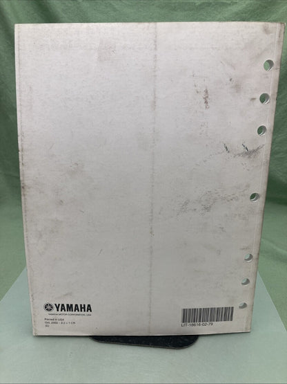 GENUINE YAMAHA LIT-18616-02-79 VZ225C, VZ250C SUPPLEMENTARY SERVICE MANUAL 2003