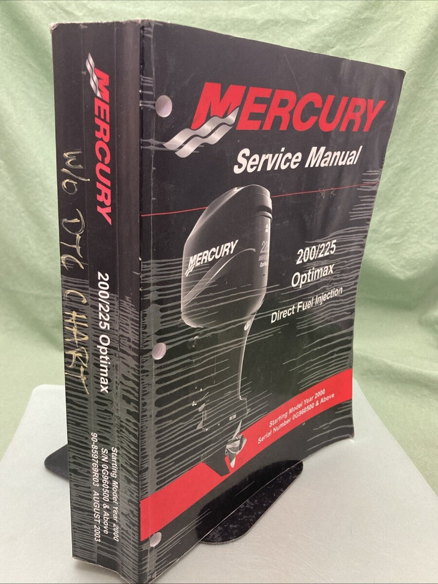 GENUINE MERCURY 90-859769R03 200/225 OPTIMAX SERVICE MANUAL 2003