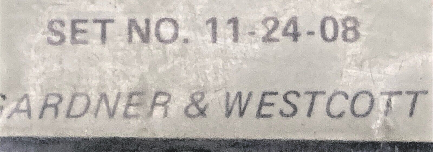 NEW GARDNER & WESTCOTT 11-24-08 PRIMARY CHROME PLATED COVER ALLEN SCREWS