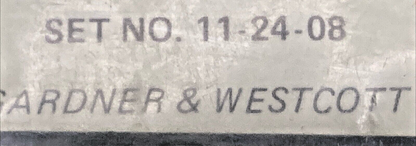 NEW GARDNER & WESTCOTT 11-24-08 PRIMARY CHROME PLATED COVER ALLEN SCREWS