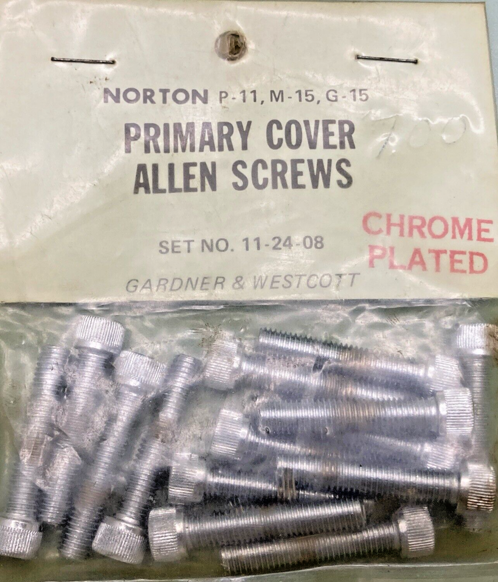 NEW GARDNER & WESTCOTT 11-24-08 PRIMARY CHROME PLATED COVER ALLEN SCREWS