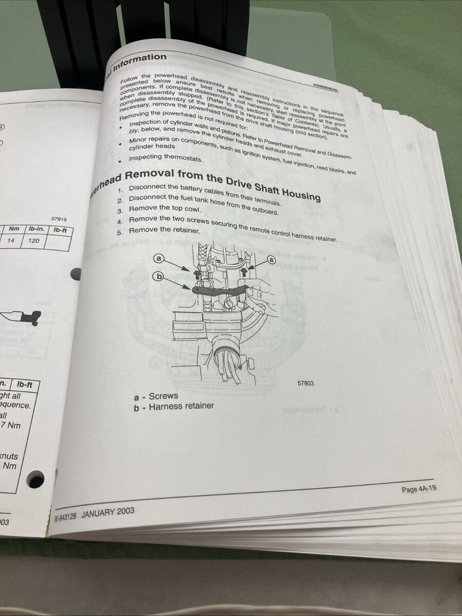 GENUINE MERCURY 90-843128 250XS OPTIMAX DIRECT FUEL INJECTION SERVICE MANUAL '03