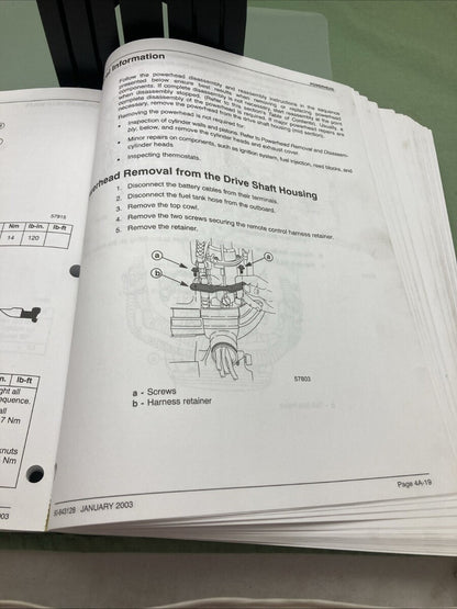 GENUINE MERCURY 90-843128 250XS OPTIMAX DIRECT FUEL INJECTION SERVICE MANUAL '03