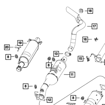 NEW GENUINE MOPAR 68292410AA Catalytic Converter FITS 2013-2016 Ram