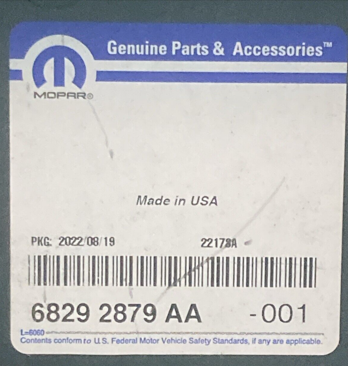 NEW GENUINE MOPAR 68292879AA Air Cleaner Body FITS '14-'18 RAM