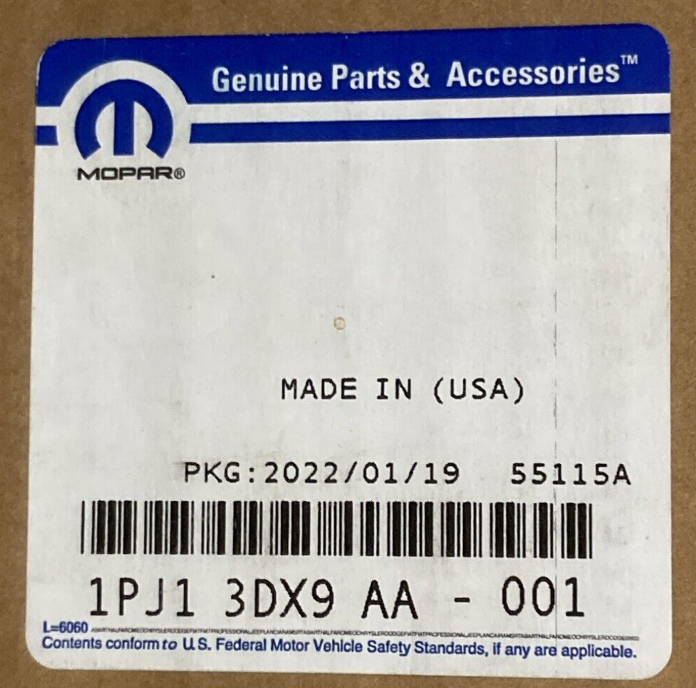 NEW GENUINE MOPAR 1PJ13DX9AA Rear Door Trim Panel Left FOR '11-'18 JEEP WRANGLER