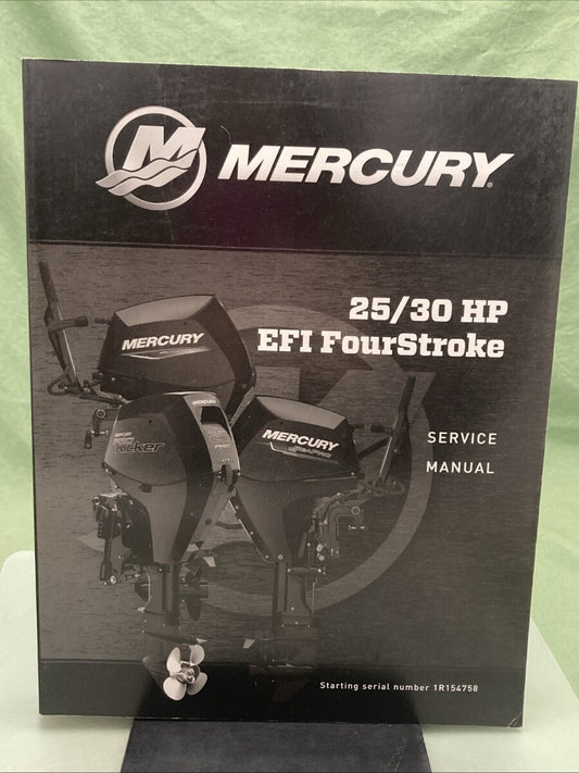 GENUINE MERCURY 90-8M0186413 25, 30 HP EFI FOURSTROKE SERVICE MANUAL 2022