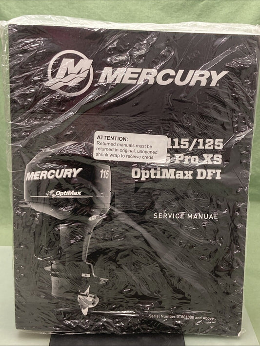 NEW GENUINE MERCURY 90-8M0047659 75/90/115/125/115 PRO XS SERVICE MANUAL 2010