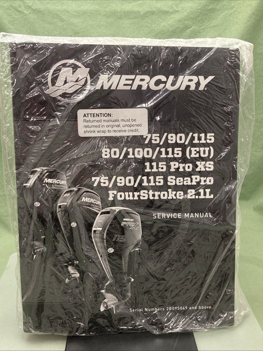 NEW GENUINE MERCURY 90-8M0109954 75/80/90/100/115/115 PRO XS SERVICE MANUAL 2016