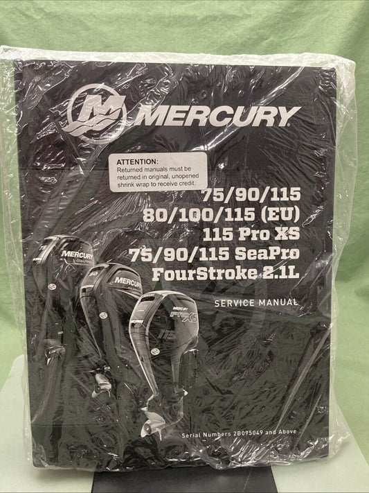 NEW GENUINE MERCURY 90-8M0109954 75/80/90/100/115/115 PRO XS SERVICE MANUAL 2016