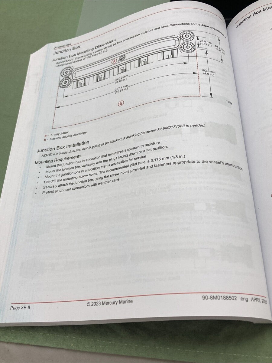 GENUINE MERCURY 90-8M0188502 ELECTRIC STEERING DIAGNOSTIC MANUAL 2023