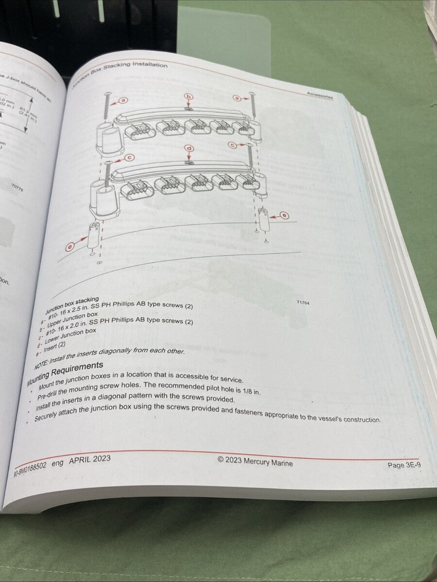 GENUINE MERCURY 90-8M0188502 ELECTRIC STEERING DIAGNOSTIC MANUAL 2023