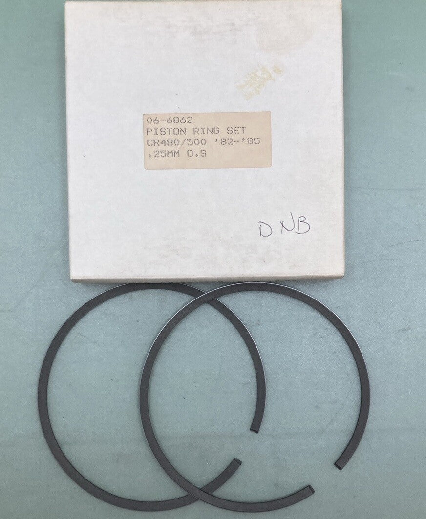 NEW REPLACES HONDA 06-6862 PISTON RING SET 0.25MM OS FITS '82-'85 CR480/500