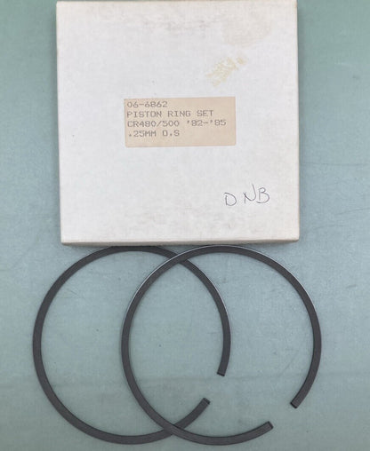 NEW REPLACES HONDA 06-6862 PISTON RING SET 0.25MM OS FITS '82-'85 CR480/500