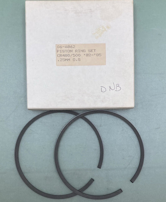 NEW REPLACES HONDA 06-6862 PISTON RING SET 0.25MM OS FITS '82-'85 CR480/500