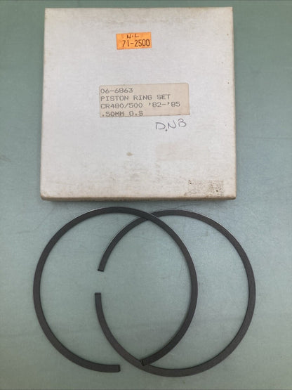 NEW REPLACES HONDA 06-6863 PISTON RING SET 0.50MM OS FITS '82-'85 CR480/500