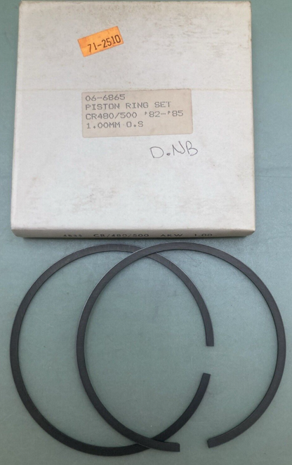 NEW REPLACES HONDA 06-6865 PISTON RING SET 1.00MM OS FITS '82-'85 CR480/500