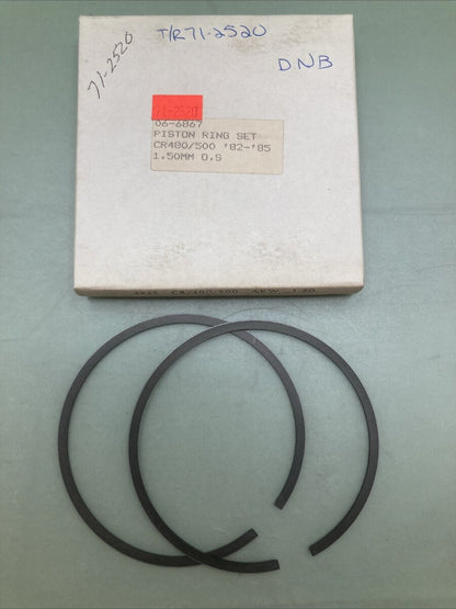 NEW REPLACES HONDA 06-6867 PISTON RING SET 1.50MM OS FITS '82-'85 CR480/500