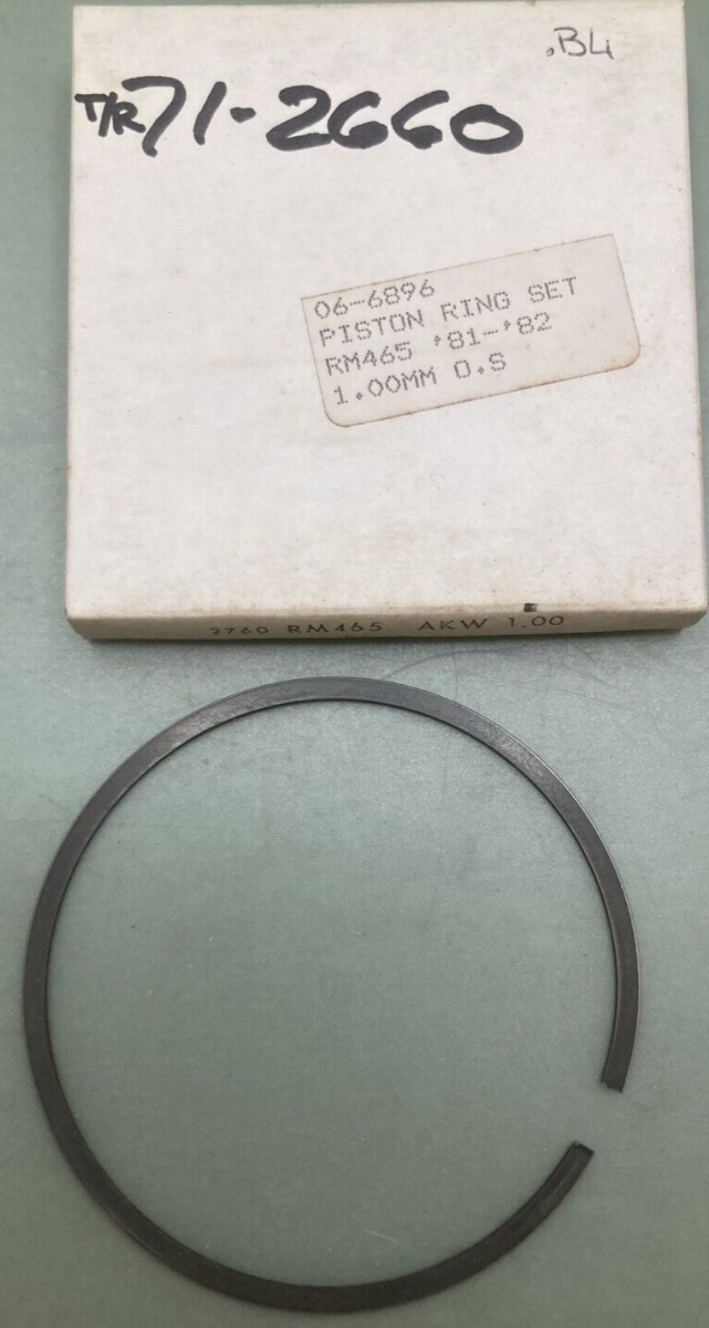 NEW REPLACES SUZUKI 06-6896 PISTON RING 1.00MM OS FITS '81-'82 RM465