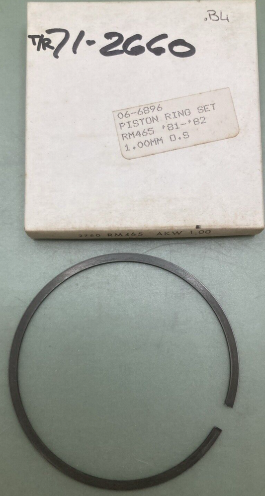 NEW REPLACES SUZUKI 06-6896 PISTON RING 1.00MM OS FITS '81-'82 RM465