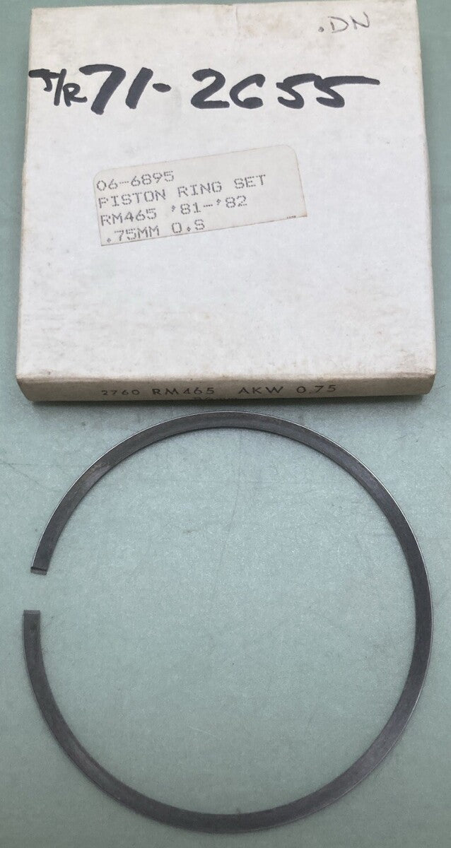 NEW REPLACES SUZUKI 06-6895 PISTON RING 0.75MM OS FITS '81-'82 RM465