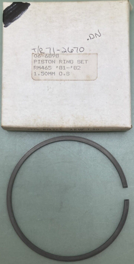 NEW REPLACES SUZUKI 06-6898 PISTON RING 1.50MM OS FITS '81-'82 RM465