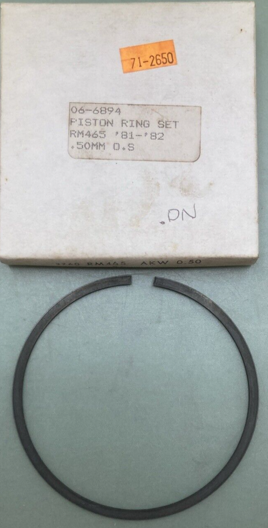 NEW REPLACES SUZUKI 06-6894 PISTON RING 0.50MM OS FITS '81-'82 RM465
