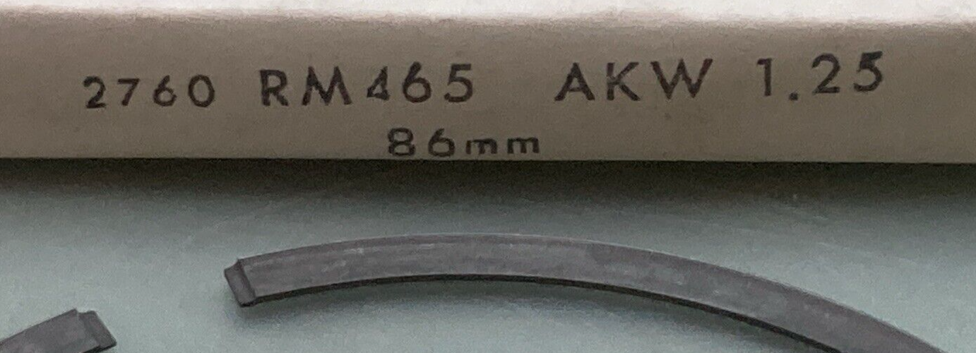 NEW REPLACES SUZUKI 06-6897 PISTON RING 1.25MM OS FITS '81-'82 RM465