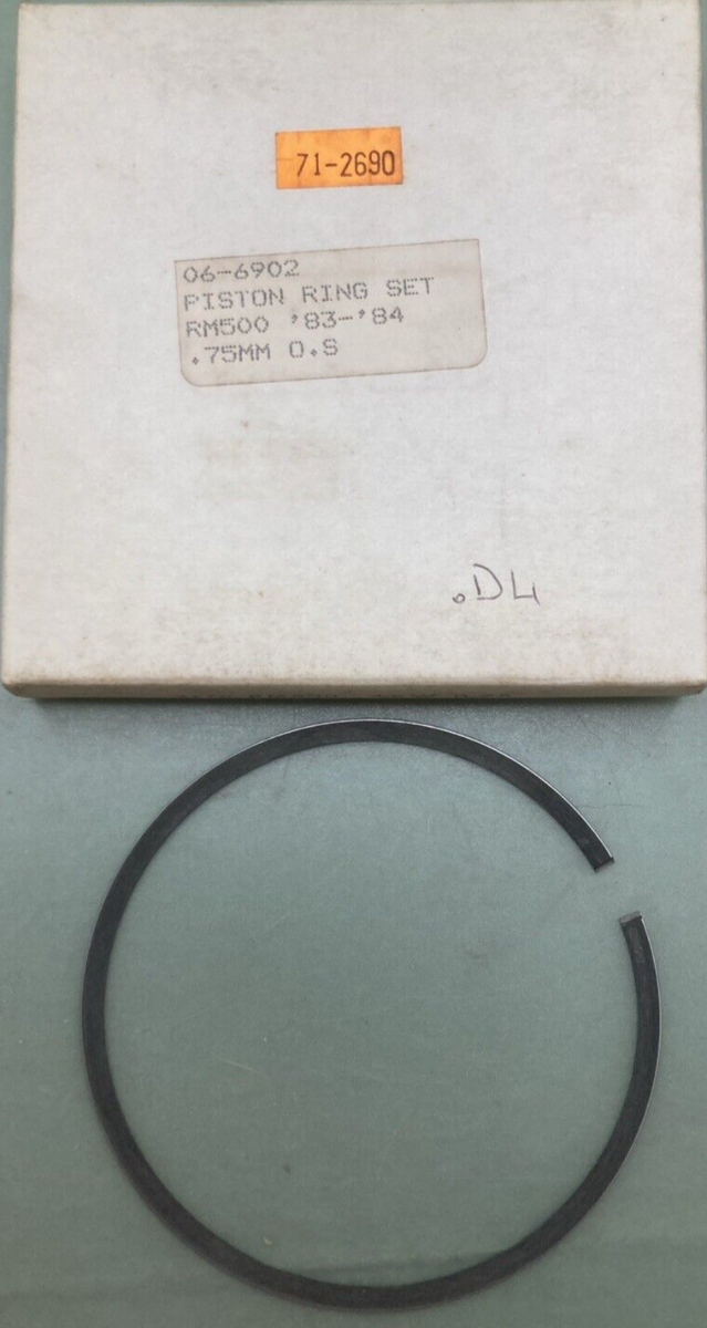 NEW REPLACES SUZUKI 06-6902 PISTON RING 0.75MM OS FITS '83-'84 RM500