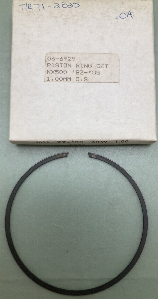 NEW REPLACES KAWASAKI 06-6929 PISTON RING 1.00MM O/S FITS '83-'85 KX500