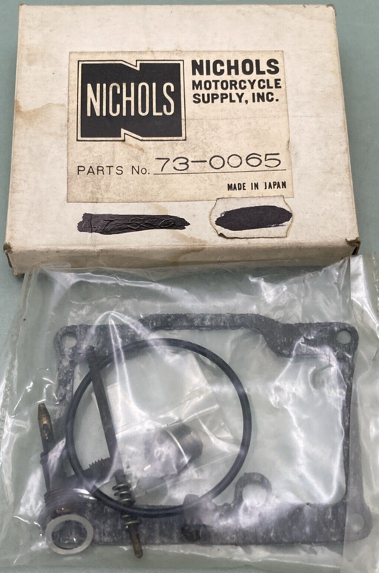NEW GENUINE NICHOLS MOTORCYCLE SUPPLY 73-0065 CARBURETOR REBUILD KIT